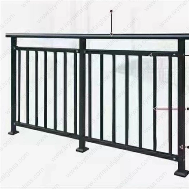 Balcon de garde-corps en aluminium