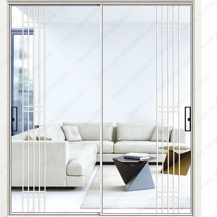 Portes coulissantes minces en aluminium