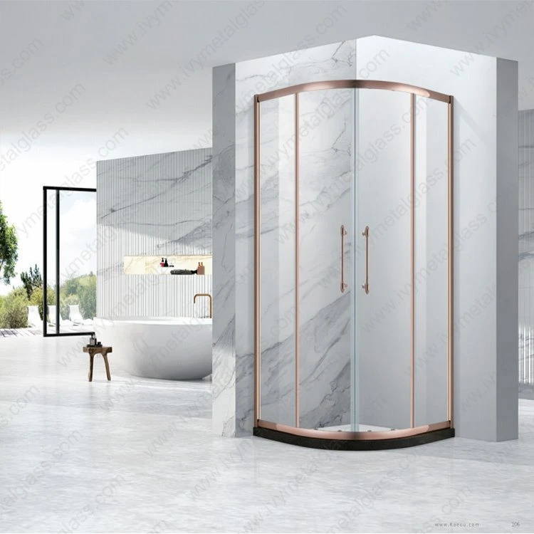 Cabine de douche en forme d'arc