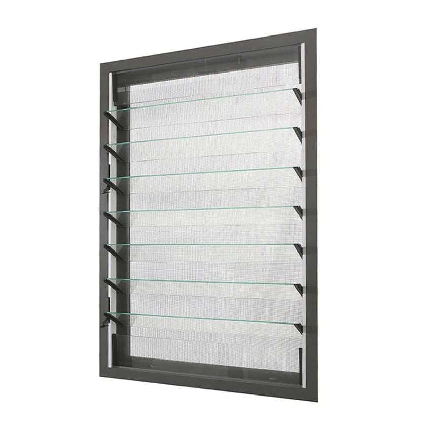 Persiennes en aluminium avec verre