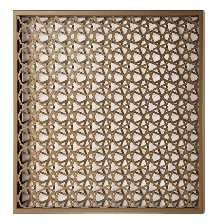Panneaux en aluminium sculptés creux