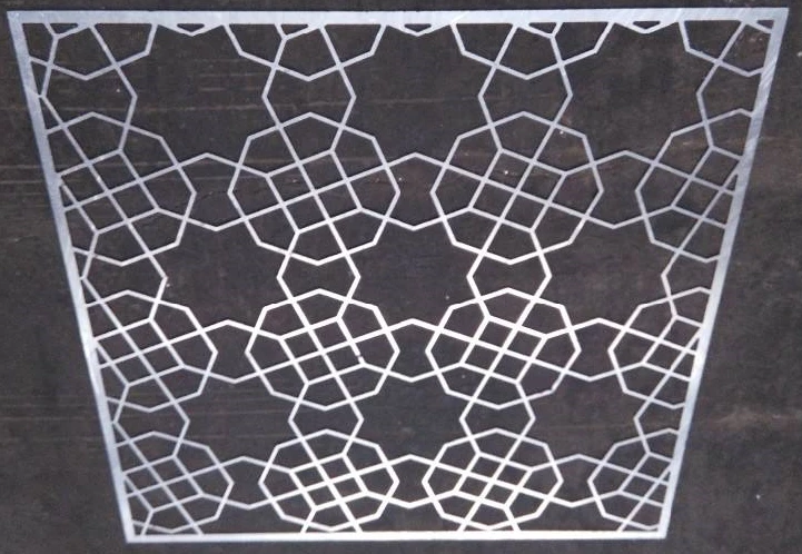 Décoration décorative de couverture murale en aluminium