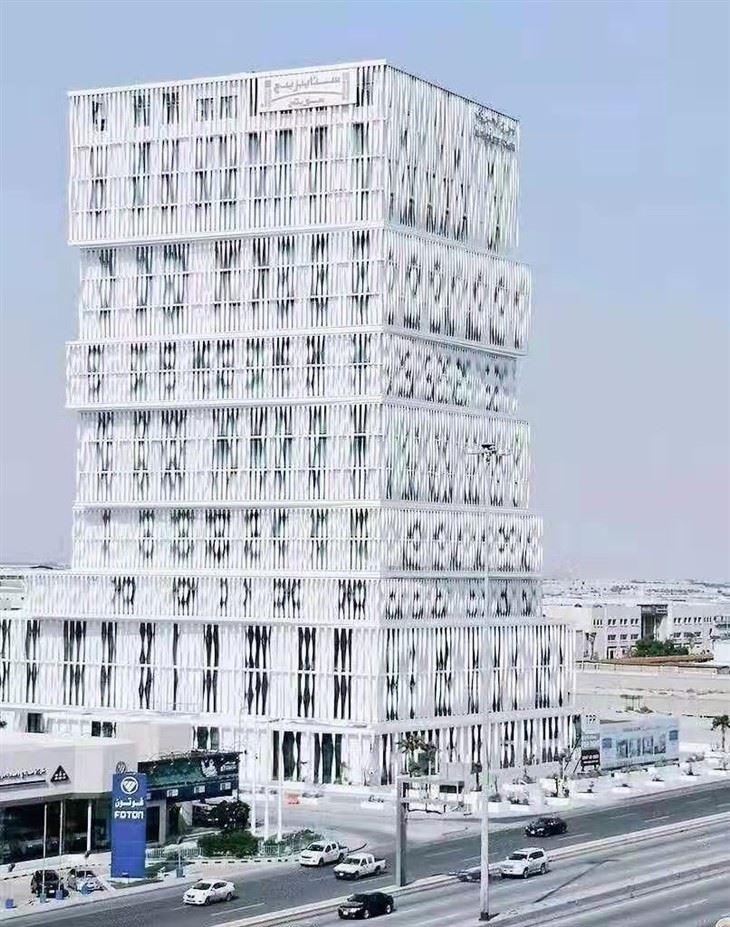 Panneau de revêtement de mur de torsion de panneau de plafond en aluminium de décoration d'hôtel de centre commercial de luxe 5 étoiles