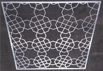 Décoration décorative de couverture murale en aluminium