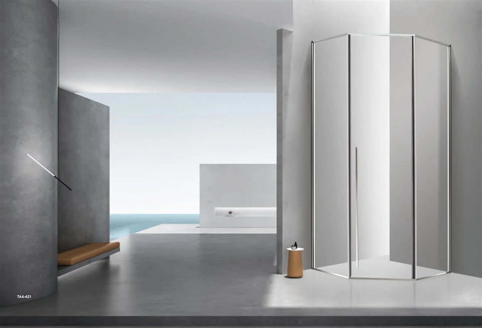 Salle de douche Diamond avec porte battante