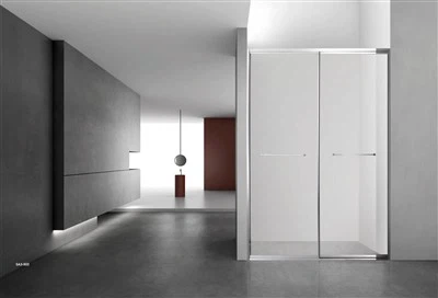 Rampes horizontales pour salle de douche à portes coulissantes